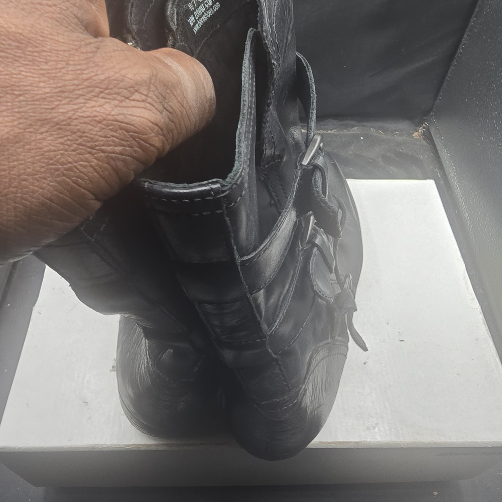 Born Black Lace Up Boots - Picture 5 of 7